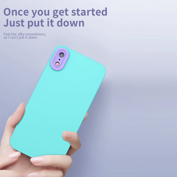 Eagle Eye Lens Oily Feel TPU + PC Phone Case For iPhone XR