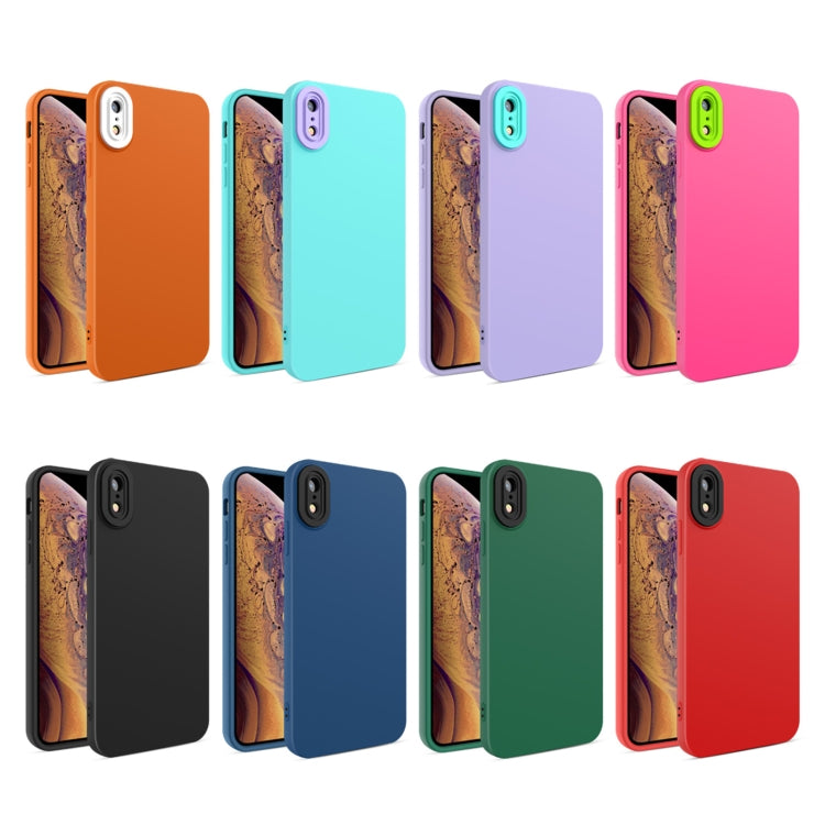 Eagle Eye Lens Oily Feel TPU + PC Phone Case For iPhone XR