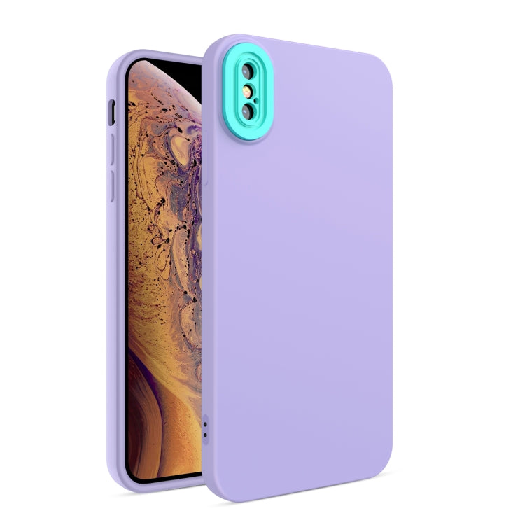For iPhone X / XS Eagle Eye Lens Oily Feel TPU + PC Phone Case
