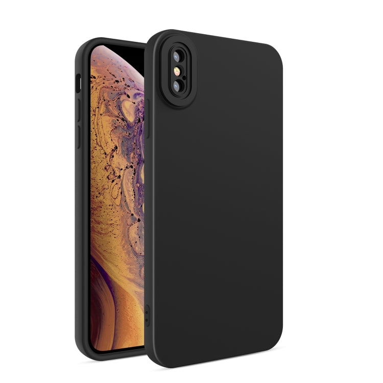 For iPhone XS Max Eagle Eye Lens Oily Feel TPU + PC Phone Case