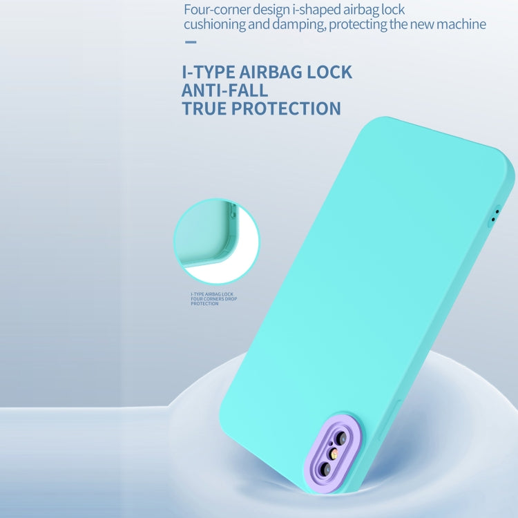 For iPhone XS Max Eagle Eye Lens Oily Feel TPU + PC Phone Case