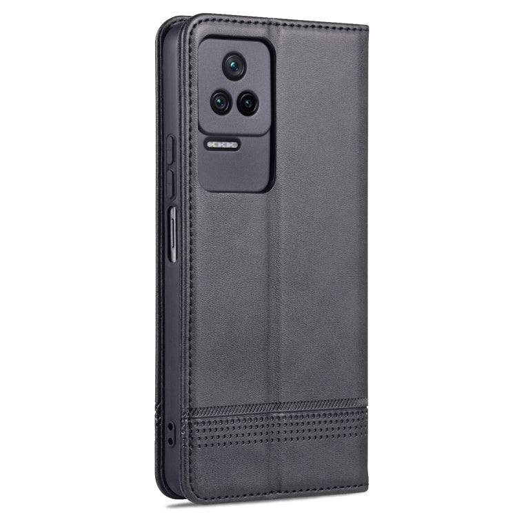 For Xiaomi Redmi K40S AZNS Magnetic Calf Texture Leather Phone Case
