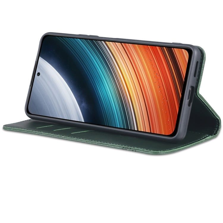 For Xiaomi Redmi K40S AZNS Magnetic Calf Texture Leather Phone Case