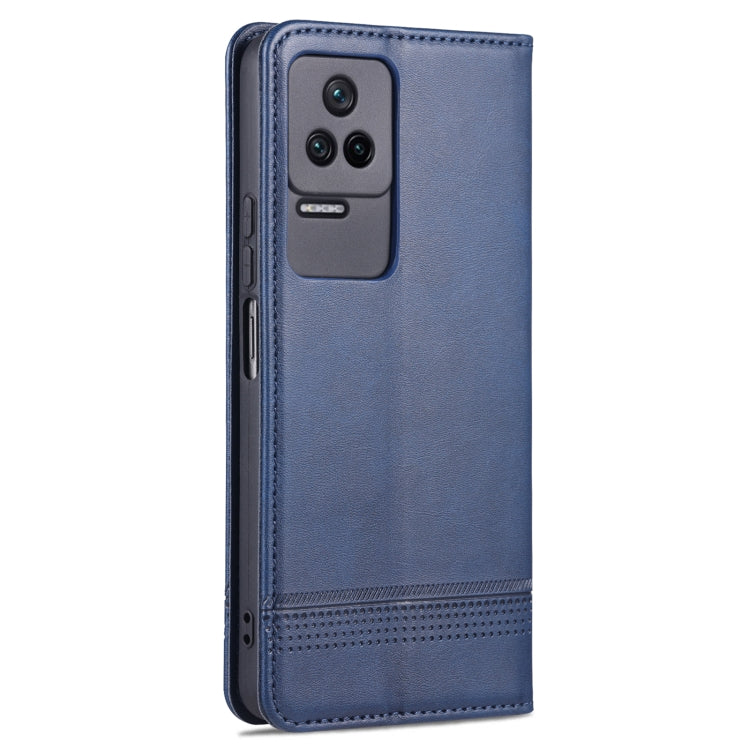 For Xiaomi Redmi K40S AZNS Magnetic Calf Texture Leather Phone Case