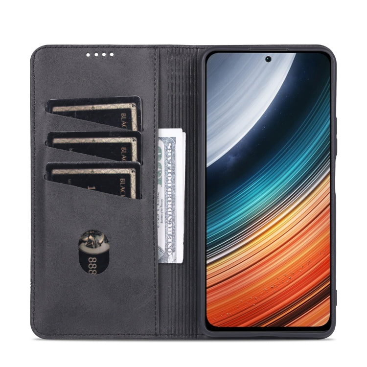 For Xiaomi Redmi K50 / K50 Pro AZNS Magnetic Calf Texture Leather Phone Case