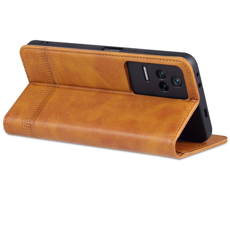 For Xiaomi Redmi K50 / K50 Pro AZNS Magnetic Calf Texture Leather Phone Case