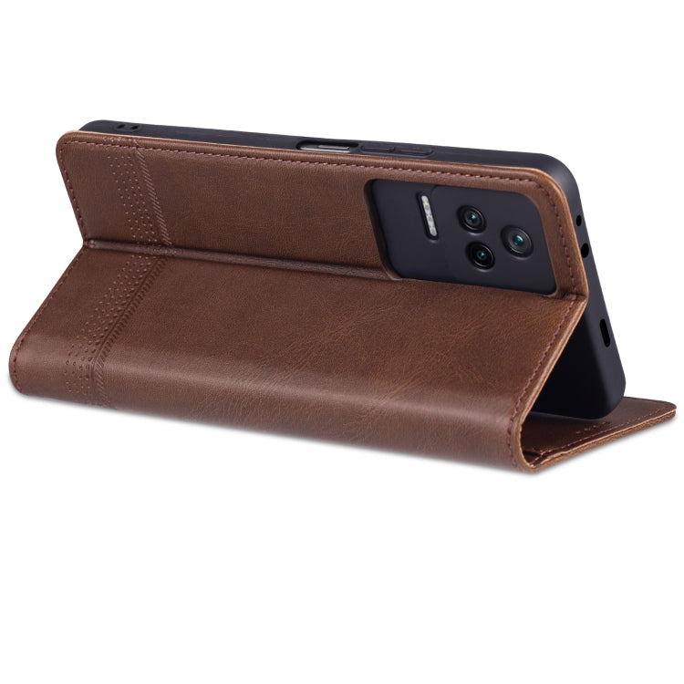 For Xiaomi Redmi K50 / K50 Pro AZNS Magnetic Calf Texture Leather Phone Case