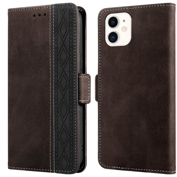 For iPhone 11 Stitching Magnetic RFID Leather Case