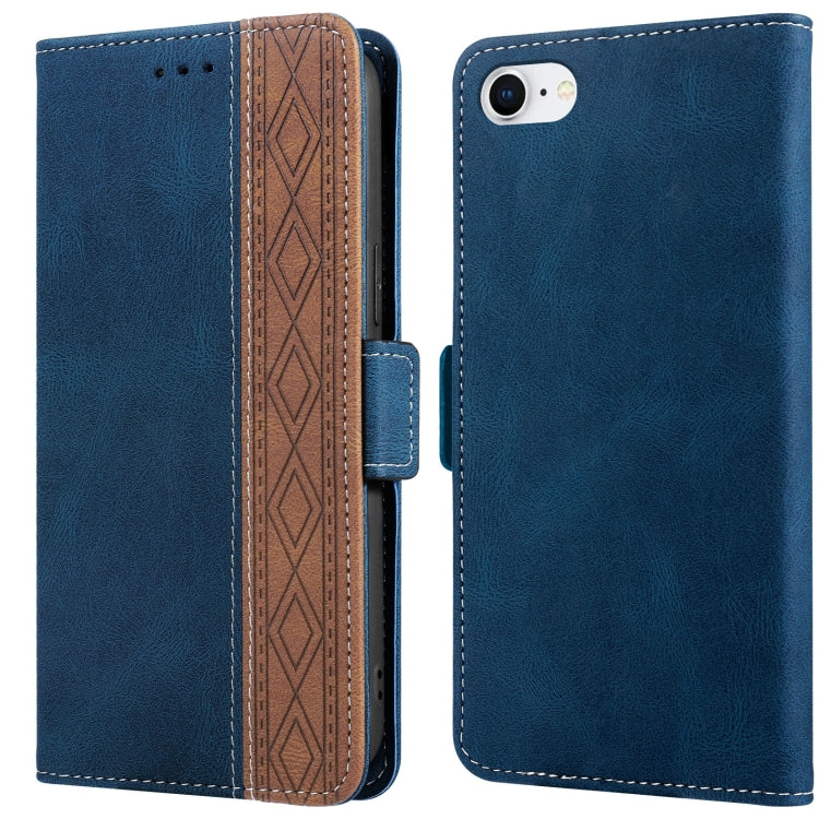 For iPhone SE 2022 / SE 2020 / 8 / 7 Stitching Magnetic RFID Leather Case