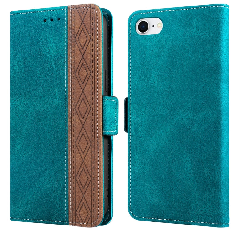 For iPhone SE 2022 / SE 2020 / 8 / 7 Stitching Magnetic RFID Leather Case