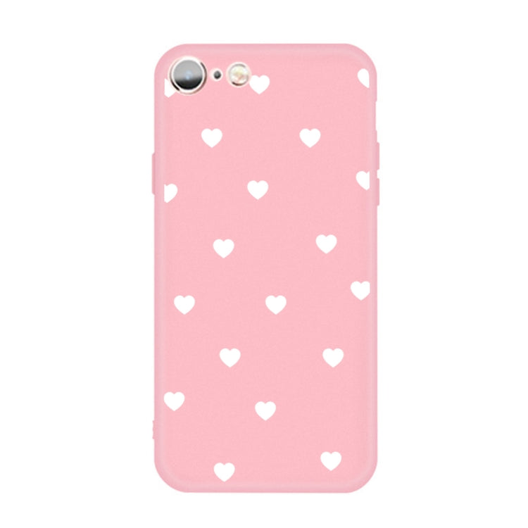 For iPhone 6s / 6 Multiple Love-hearts Pattern Colorful Frosted TPU Phone Protective Case