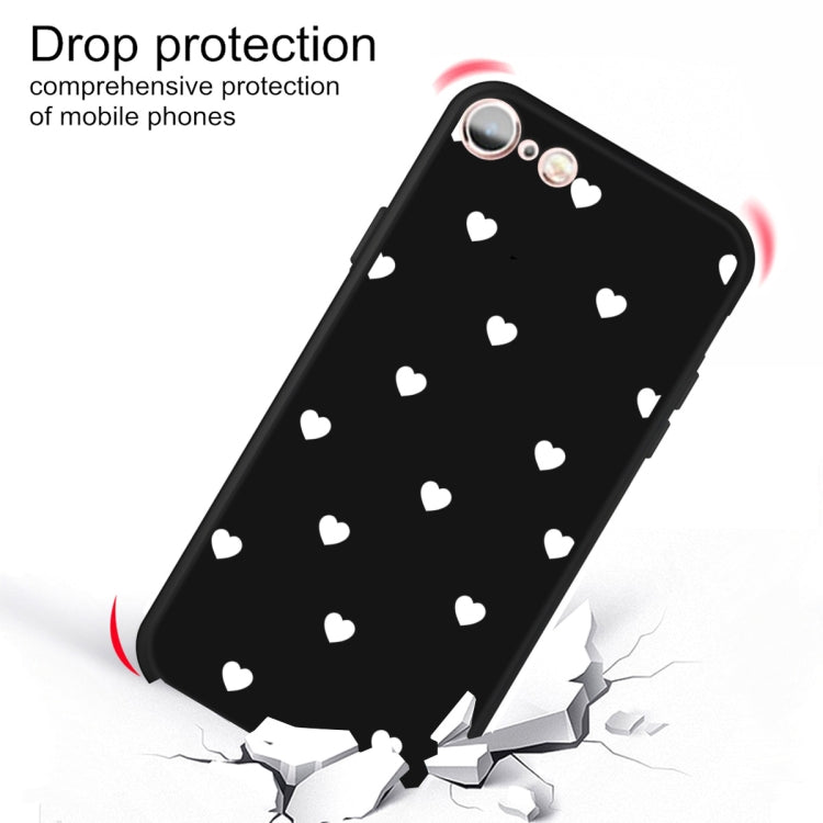 For iPhone 6s / 6 Multiple Love-hearts Pattern Colorful Frosted TPU Phone Protective Case