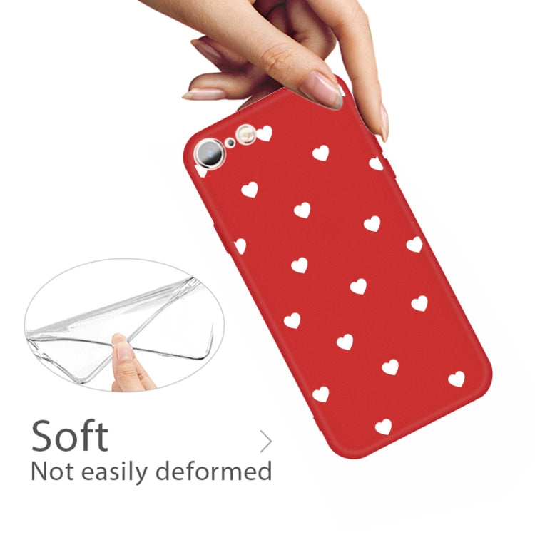 For iPhone 6s / 6 Multiple Love-hearts Pattern Colorful Frosted TPU Phone Protective Case