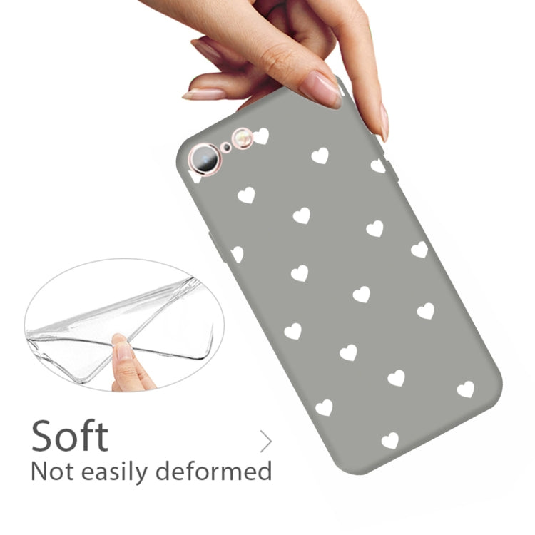 For iPhone 6s / 6 Multiple Love-hearts Pattern Colorful Frosted TPU Phone Protective Case