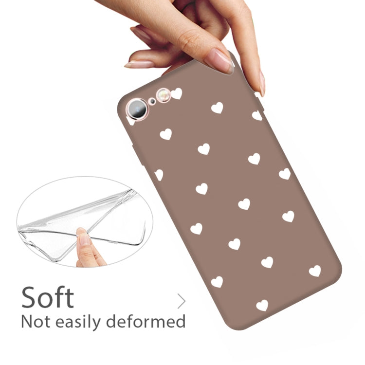 For iPhone 6s / 6 Multiple Love-hearts Pattern Colorful Frosted TPU Phone Protective Case