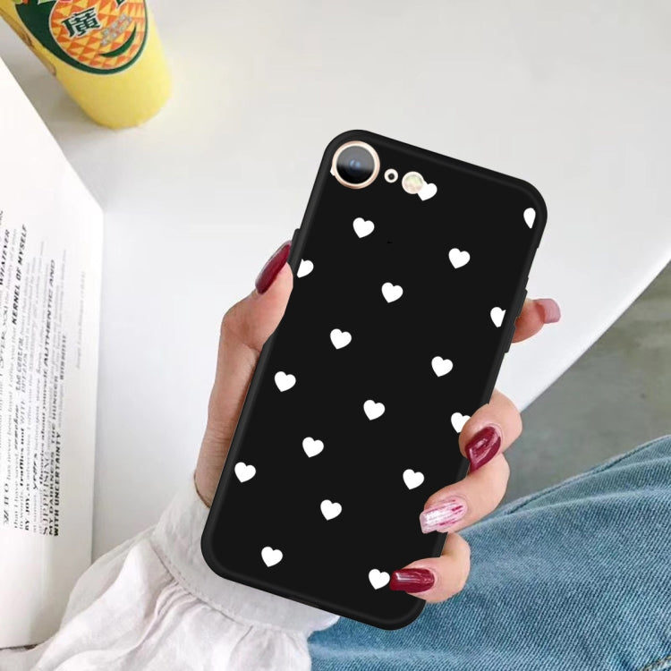 For iPhone SE 2022 / SE 2020 / 8 / 7 Multiple Love-hearts Pattern Colorful Frosted TPU Phone Protective Case