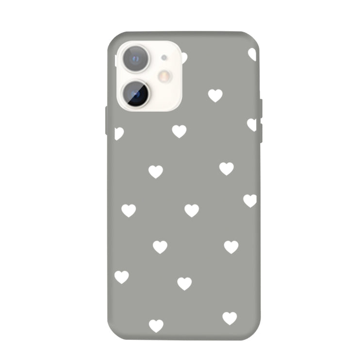 For iPhone 11 Multiple Love-hearts Pattern Colorful Frosted TPU Phone Protective Case