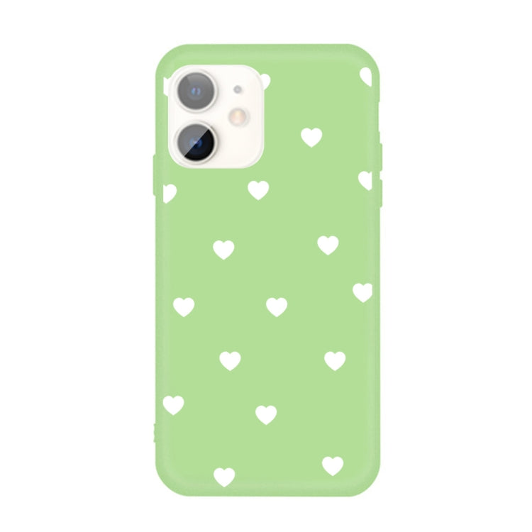 For iPhone 11 Multiple Love-hearts Pattern Colorful Frosted TPU Phone Protective Case