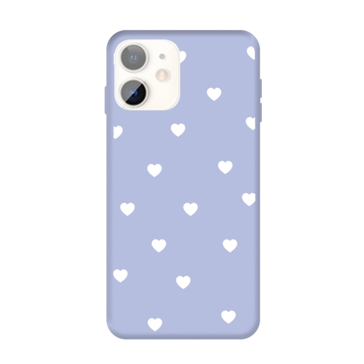 For iPhone 11 Multiple Love-hearts Pattern Colorful Frosted TPU Phone Protective Case
