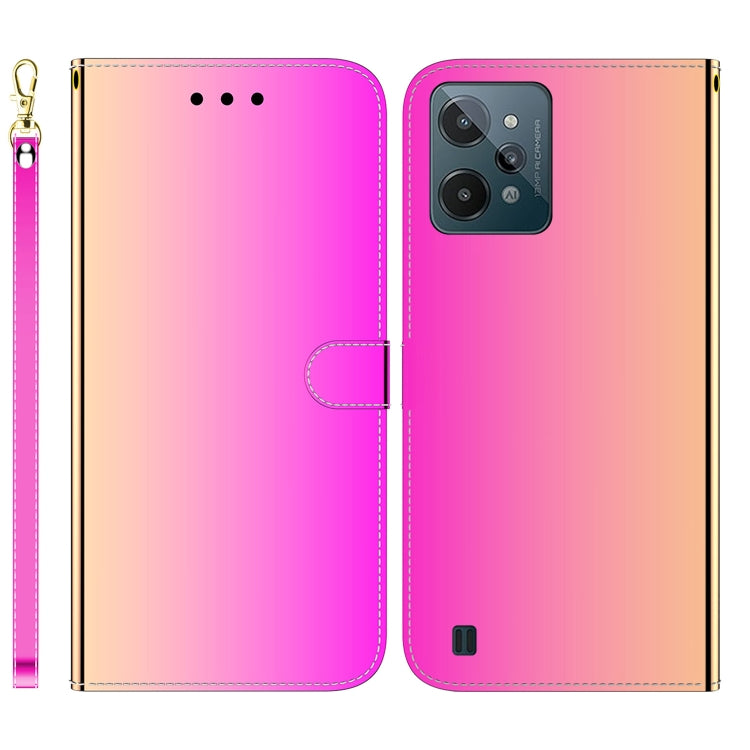 For OPPO Realme C31 Imitated Mirror Surface Leather Phone Case