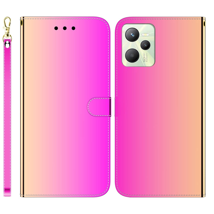 For OPPO Realme C35 Imitated Mirror Surface Leather Phone Case