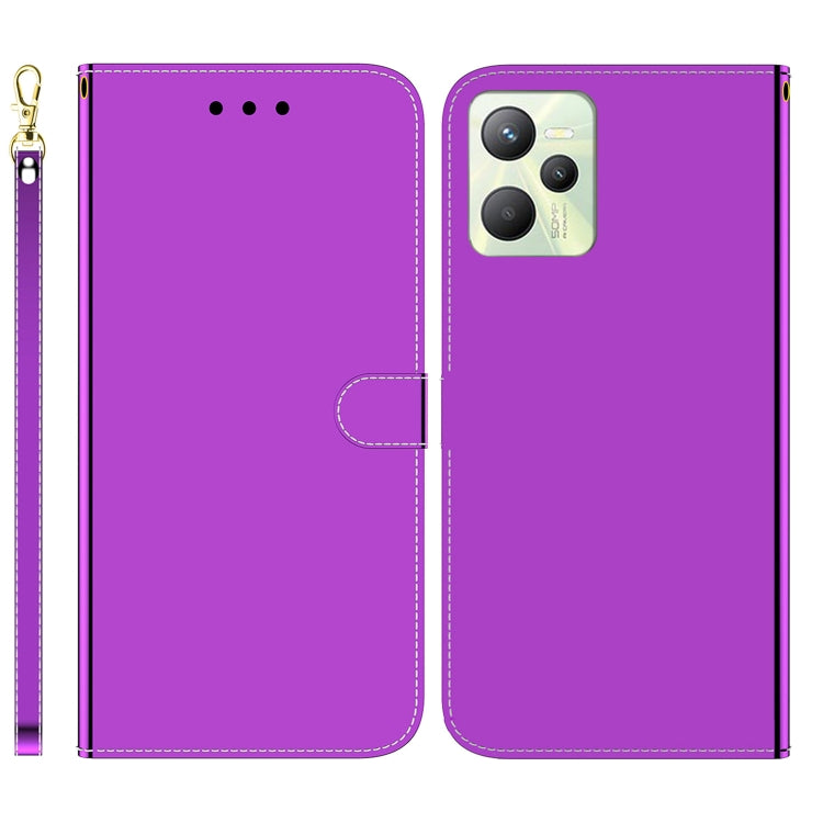 For OPPO Realme C35 Imitated Mirror Surface Leather Phone Case