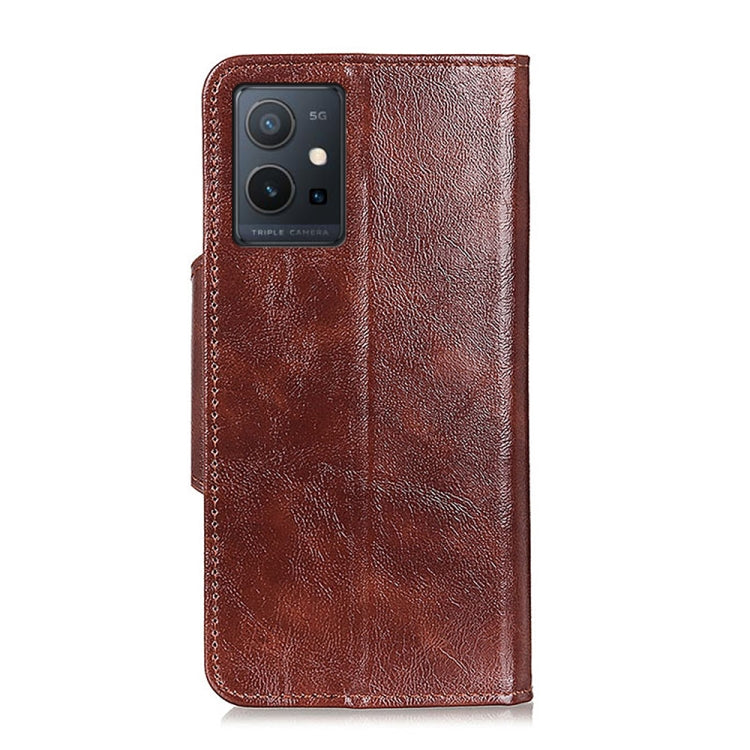 For vivo Y75 5G Foreign/T1 5G Foreign/Y55 5G Foreign Crazy Horse Texture Magnetic Buckle Leather Phone Case