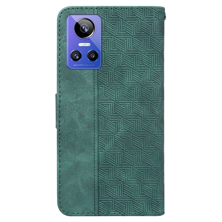 For OPPO Realme GT Neo3 Geometric Embossed Leather Phone Case