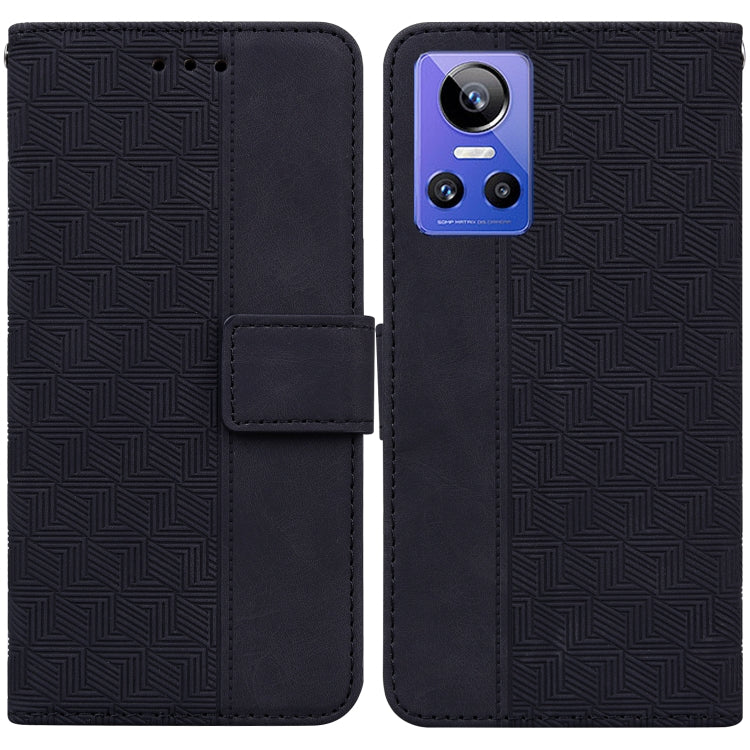 For OPPO Realme GT Neo3 Geometric Embossed Leather Phone Case