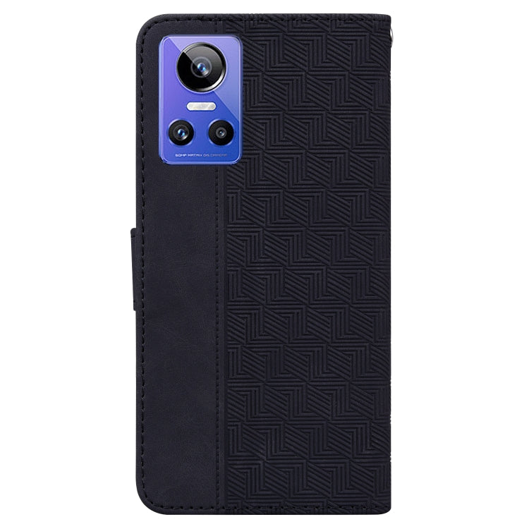 For OPPO Realme GT Neo3 Geometric Embossed Leather Phone Case