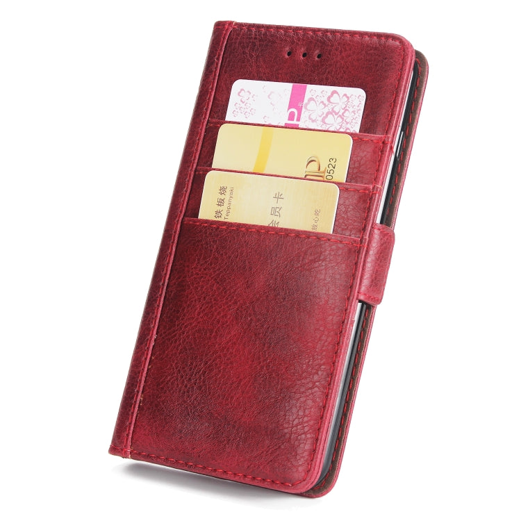 For iPhone 6s & 6 External Three Card Slots Leather Texture Horizontal Flip TPU + PU Case, with Card Slots & Holder & Wallet
