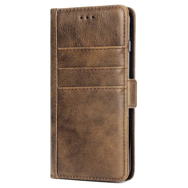 For iPhone 6s Plus & 6 Plus External Three Card Slots Leather Texture Horizontal Flip TPU + PU Case, with Card Slots & Holder & Wallet