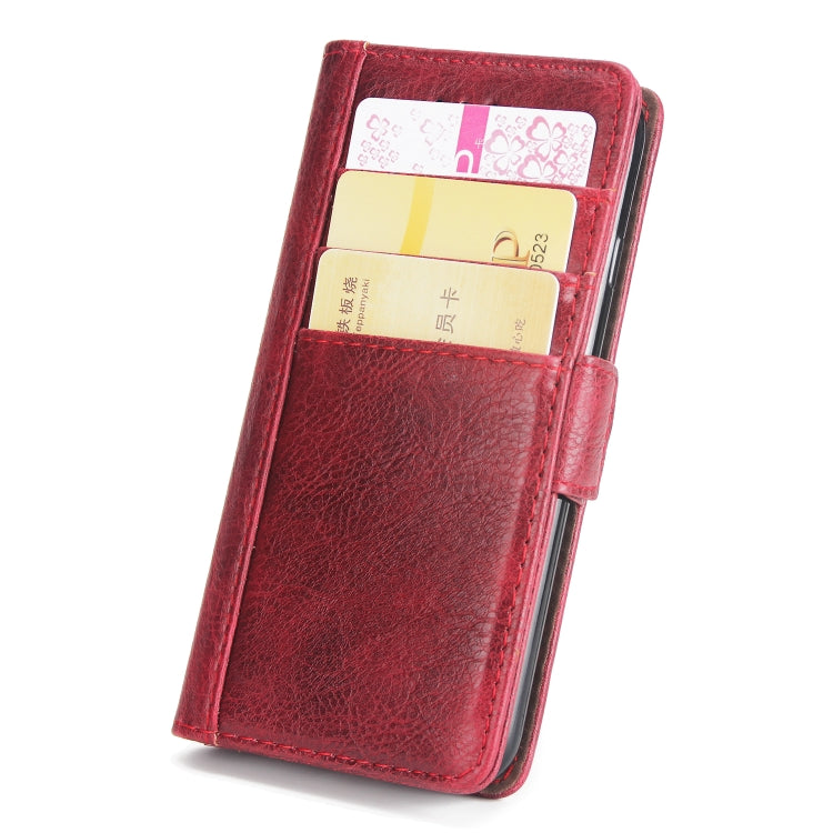 For iPhone SE 2020 & 8 & 7 External Three Card Slots Leather Texture Horizontal Flip TPU + PU Case, with Card Slots & Holder & Wallet