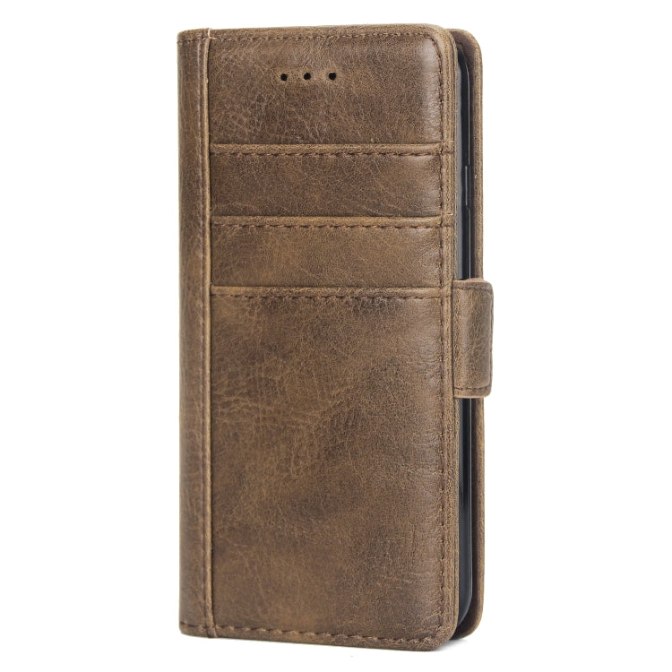 For iPhone SE 2020 & 8 & 7 External Three Card Slots Leather Texture Horizontal Flip TPU + PU Case, with Card Slots & Holder & Wallet