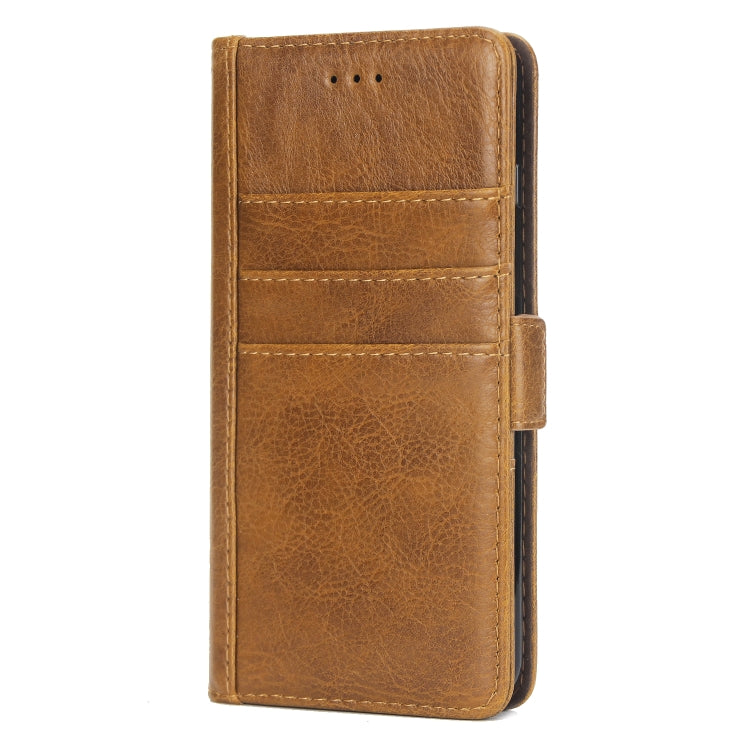 For iPhone 8 Plus & 7 Plus External Three Card Slots Leather Texture Horizontal Flip TPU + PU Case, with Card Slots & Holder & Wallet