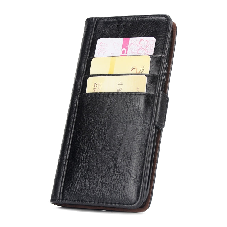 For iPhone XR External Three Card Slots Leather Texture Horizontal Flip TPU + PU Case with Card Slots & Holder & Wallet