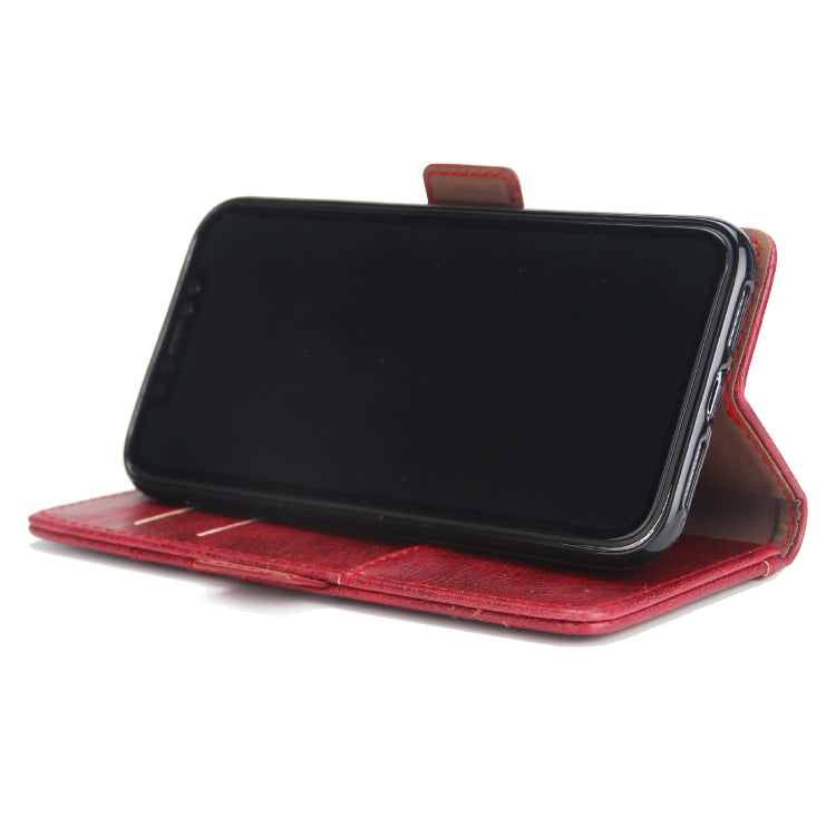 For iPhone XR External Three Card Slots Leather Texture Horizontal Flip TPU + PU Case with Card Slots & Holder & Wallet