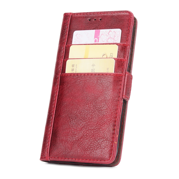 For iPhone XR External Three Card Slots Leather Texture Horizontal Flip TPU + PU Case with Card Slots & Holder & Wallet