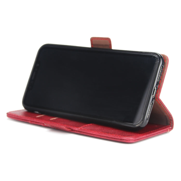 For iPhone XS Max External Three Card Slots Leather Texture Horizontal Flip TPU + PU Case, with Card Slots & Holder & Wallet