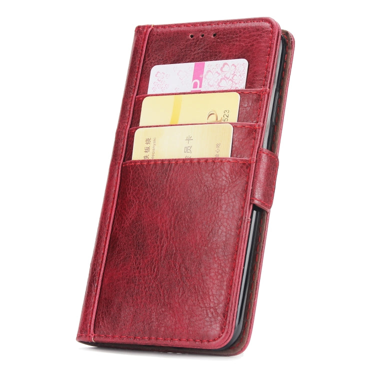 For iPhone XS Max External Three Card Slots Leather Texture Horizontal Flip TPU + PU Case, with Card Slots & Holder & Wallet