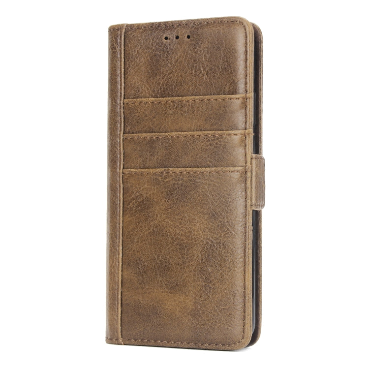 For iPhone XS Max External Three Card Slots Leather Texture Horizontal Flip TPU + PU Case, with Card Slots & Holder & Wallet