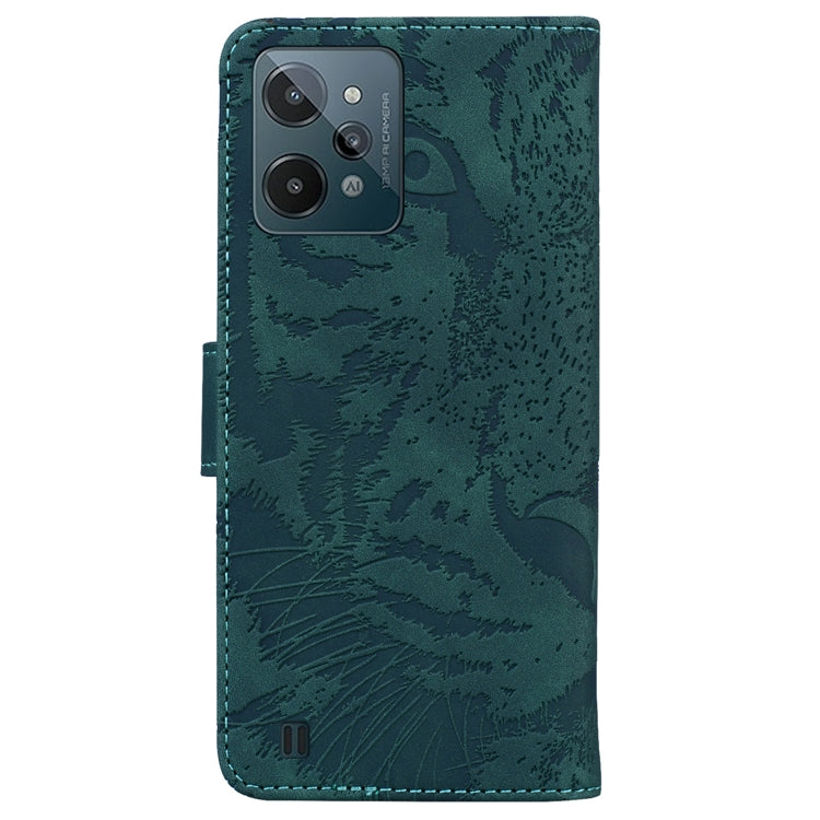 For OPPO Realme C31 Tiger Embossing Pattern Leather Phone Case