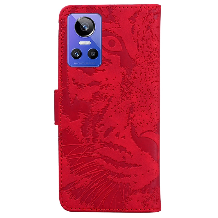 For OPPO Realme GT Neo3 Tiger Embossing Pattern Leather Phone Case