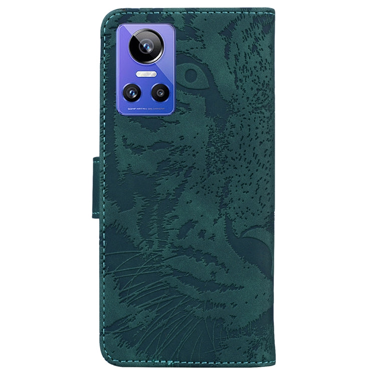 For OPPO Realme GT Neo3 Tiger Embossing Pattern Leather Phone Case