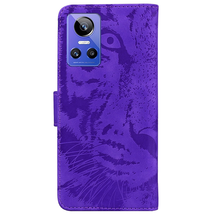 For OPPO Realme GT Neo3 Tiger Embossing Pattern Leather Phone Case