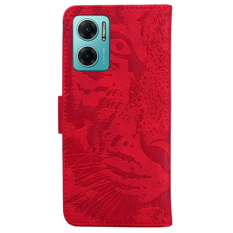 For Xiaomi Redmi Note 11E / Redmi 10 5G Tiger Embossing Pattern Leather Phone Case
