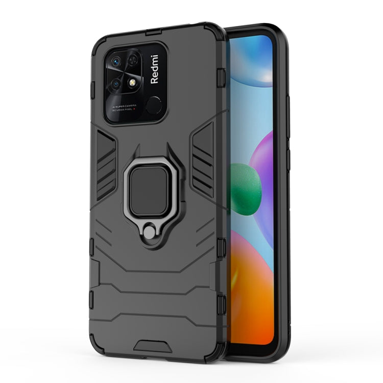 For Xiaomi Redmi 10C Shockproof PC + TPU Phone Case with Magnetic Ring Holder