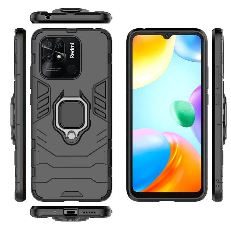 For Xiaomi Redmi 10C Shockproof PC + TPU Phone Case with Magnetic Ring Holder