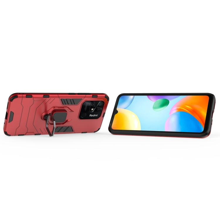 For Xiaomi Redmi 10C Shockproof PC + TPU Phone Case with Magnetic Ring Holder