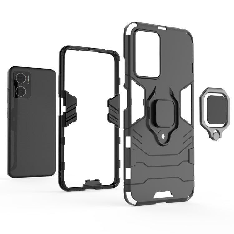For Xiaomi Redmi Note 11E 5G Shockproof PC + TPU Phone Case with Magnetic Ring Holder